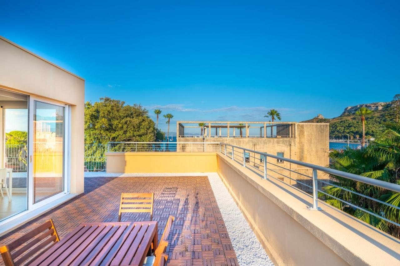 Terrazza Sella Del Diavolo - Vista Mare - Wifi Ac Lägenhet Cagliari Exteriör bild