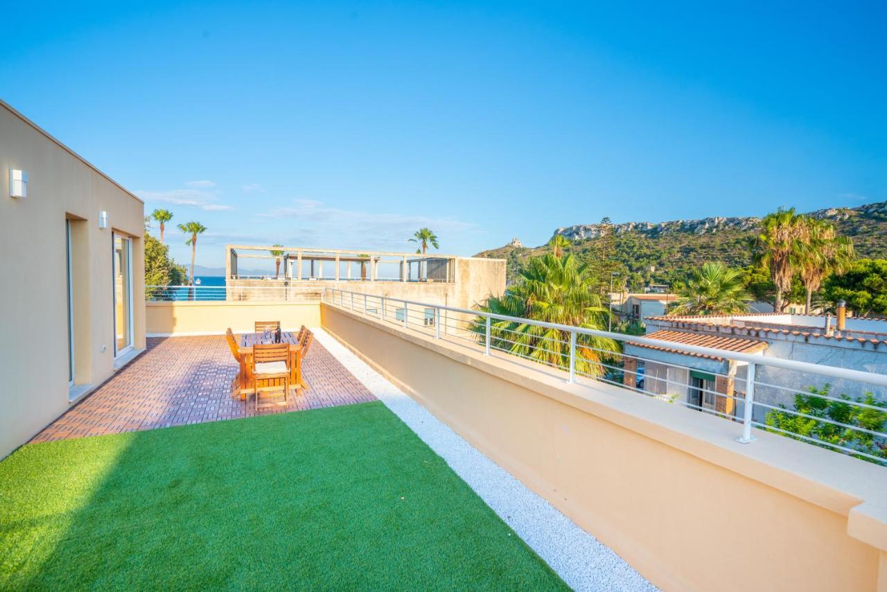 Terrazza Sella Del Diavolo - Vista Mare - Wifi Ac Lägenhet Cagliari Exteriör bild